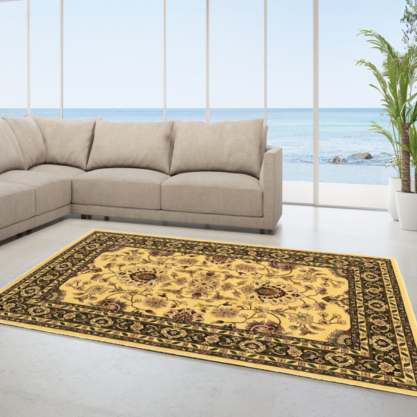 Astoria Grand Lozoya Oriental Cream/Gray Area Rug Wayfair